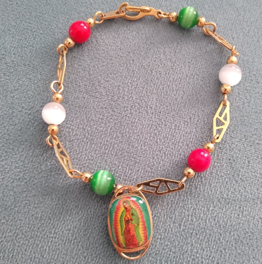 Multicolor Religious Bracelet, Our Lady Of Guadalupe